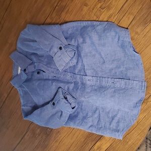 Janie & Jack linen button down size 6